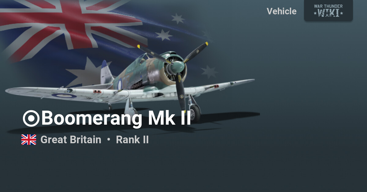 Boomerang Mk II (Great Britain) | War Thunder Wiki