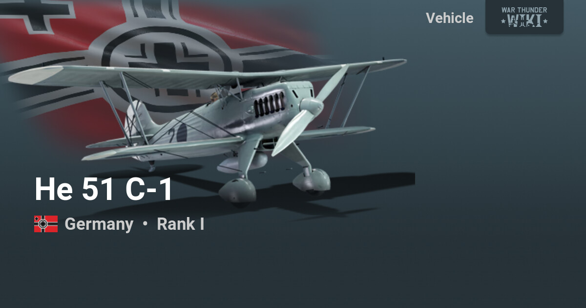 He 51 C-1 | War Thunder Wiki