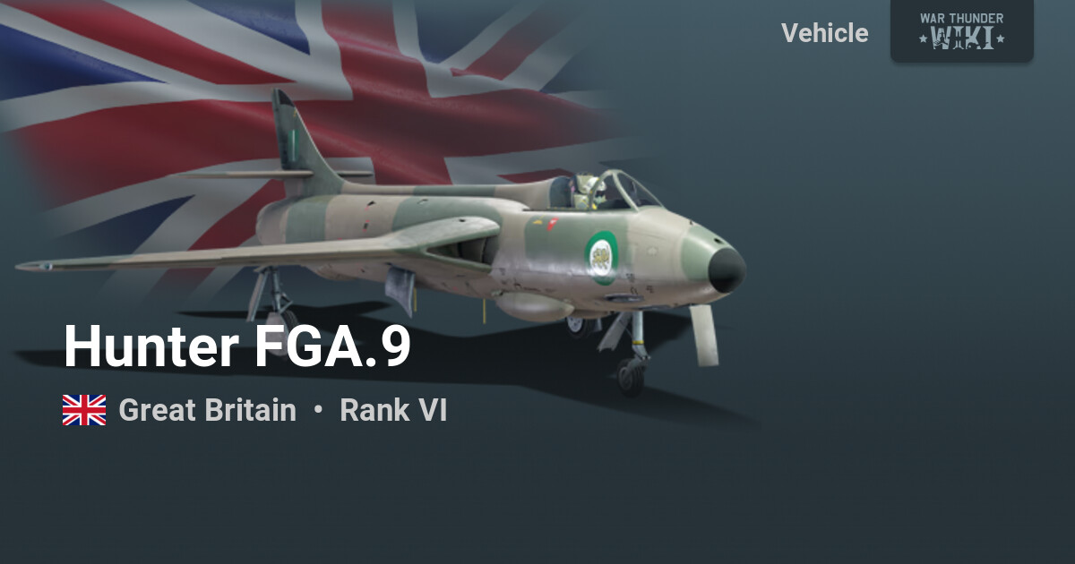 Hunter FGA.9 | War Thunder Wiki