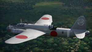 A Training Squadron Ki-49-I flies over parts of Japanese-captured China