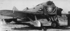 Soviet-aid I-16 fighter with Kuomintang flag.jpg