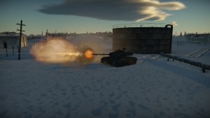 LePKz M41 firing its main gun