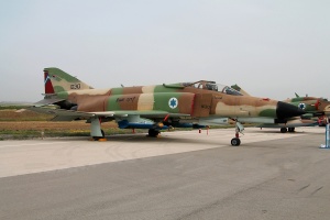 F-4E Kurnass 2000 of the IAF, on Ground display in Tel Nof air base during the 66th Independence day of Israel.