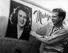 Richard Bong and P-38 Lightning Marge.jpg